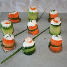 Makis de legumes au surimi et au chevre frais